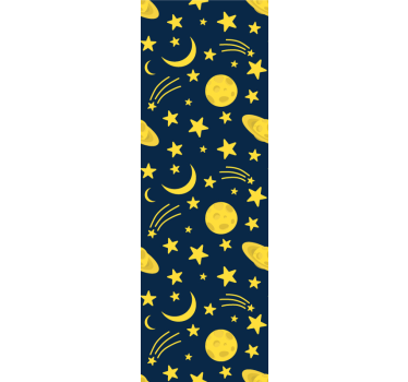 Tapete Sternenhimmel himmlisches mondlichtthema - TenStickers