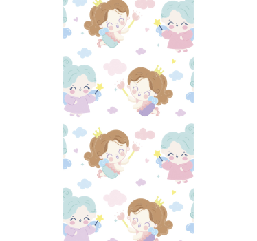 Tapete Baby magisches fee-muster - TenStickers
