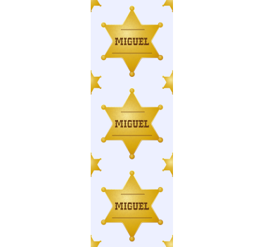 Tapete Baby anpassbare sheriffsterne - TenStickers