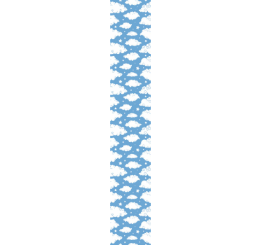 Tapete Sternenhimmel blaues design mit wolken - TenStickers