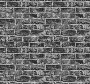 Vliestapete Steinoptik Schwarzer backstein - TenStickers