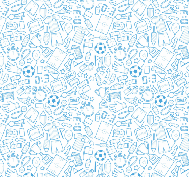 Tapete Baby sport-doodle-muster - TenStickers
