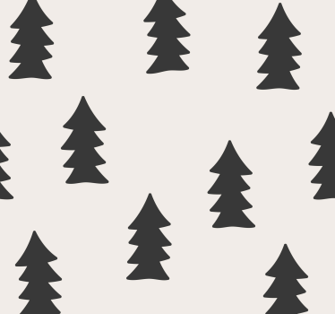 Natur Tapete Tannenbaum Muster - TenStickers