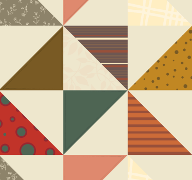 Tapete Badezimmer dreieckmusterdesign - TenStickers