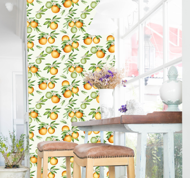 Natur Tapete Orangen - TenStickers