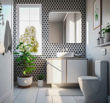 Badezimmertapete modernes Muster - TenStickers