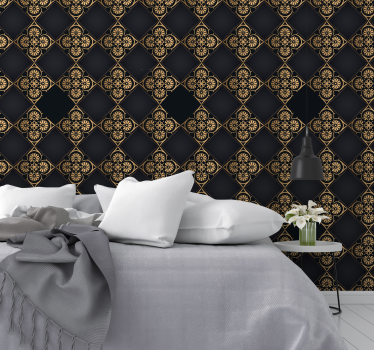 Tapete Barock geometrische fliesen eleganz - TenStickers