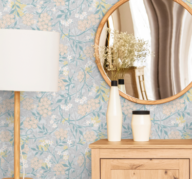 Blumentapete Natur hortensie Eleganz - TenStickers