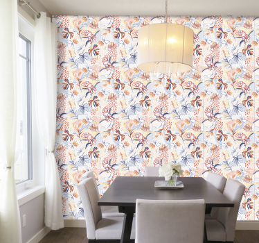 Tapete Esszimmer florales eleganz-design - TenStickers