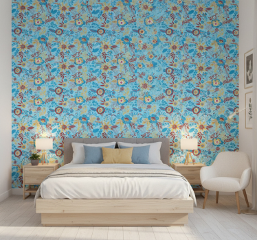 Blumentapete frühlingsblumen - TenStickers