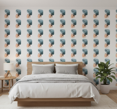 Blumentapete im minimalistischen orchideen design - TenStickers