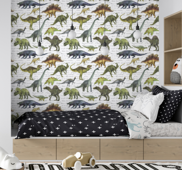 Kinderzimmer Tapete Realistische dinosaurier - TenStickers