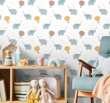 Schlafzimmer Tapete Süße elefanten für kinder - TenStickers