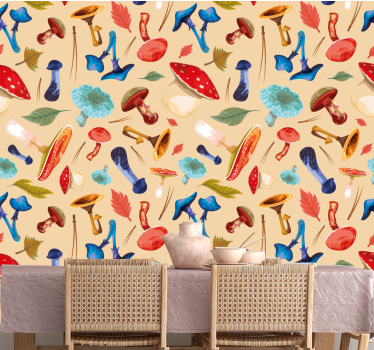 Tapete esszimmer verzaubernde botanicals - TenStickers