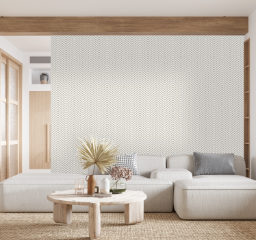 Tapete Landhausstil Graue Linien Optik - TenStickers