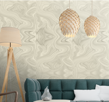 Marmor tapete mit eleganten beigen adern - TenStickers
