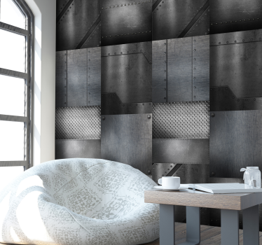 Moderne tapete - messingwand - TenStickers