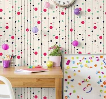 Niedliche Tupfen Tapete - TenStickers