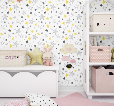 Rock'n'roll Sternchen Kinderzimmer Tapete - TenStickers