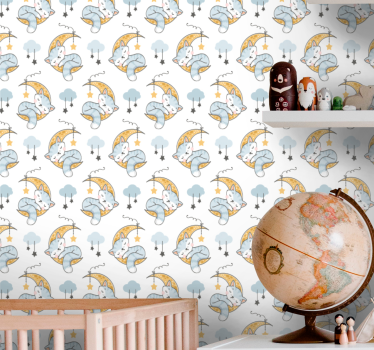 Schlafzimmer Tapete Kätzchen katze schläft - TenStickers