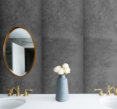 Tapete Badezimmer eleganter grauer stein - TenStickers