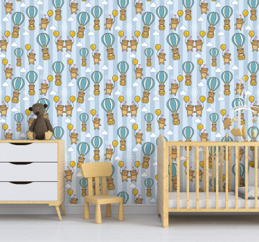 Tapete Baby ballon-teddys - TenStickers