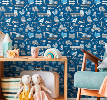 Tapete baby bauzeit für kleine entdecker - TenStickers
