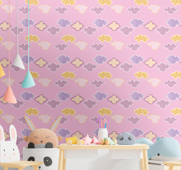 Tapete Baby bewölkten himmel muster - TenStickers