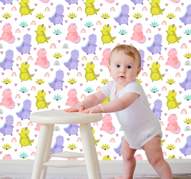 Tapete Baby dinosaurier-entzückungsmuster - TenStickers