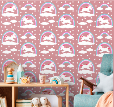 Tapete Baby einhorn-traumlandschaften - TenStickers