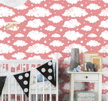 Tapete Baby flauschige wolkenmuster - TenStickers