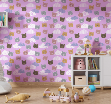 Tapete Baby kuschelbären-muster - TenStickers