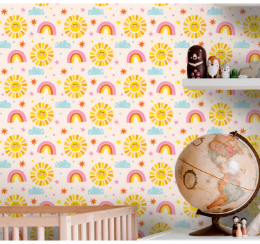 Tapete Baby sonnenschein regenbogen - TenStickers
