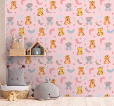 Tapete baby dschungeltiere - TenStickers