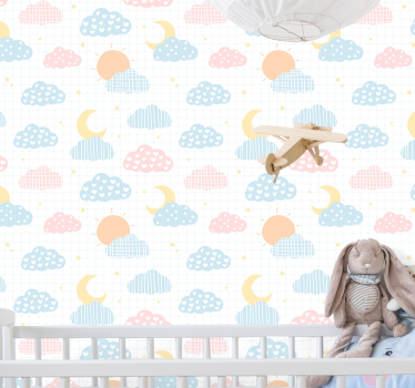 Tapete Baby thema bewölkter himmel - TenStickers