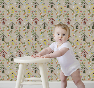 Tapete Baby vogelhaus-genuss - TenStickers