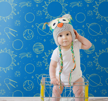 Tapete Baby weltraum-hintergrund - TenStickers