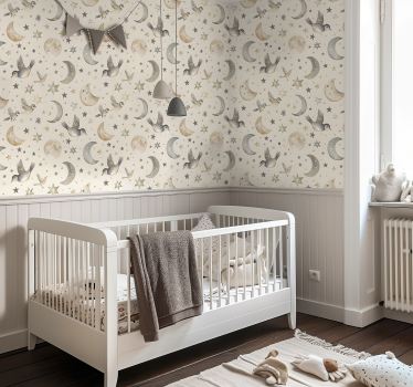 Tapete Baby beiger Nachthimmel - TenStickers