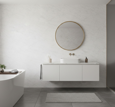 Tapete badezimmer im marmor stil - TenStickers