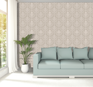 Tapete Barock eleganter damast - TenStickers