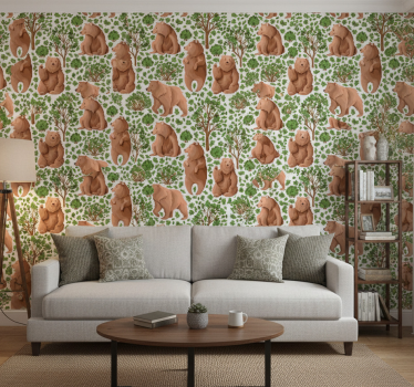 Tapete baum mit tierwelt - TenStickers