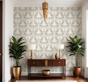 Tapete Eingang geometrisches art-deco-design - TenStickers