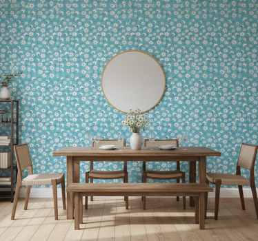 Tapete esszimmer mit gänseblümchenmotiv - TenStickers