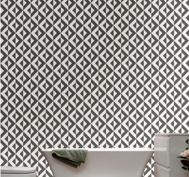 Tapete Badezimmer geometrie muster design - TenStickers