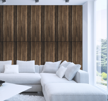 Glatter Holzplatteneffekt Tapete Holzoptik - TenStickers