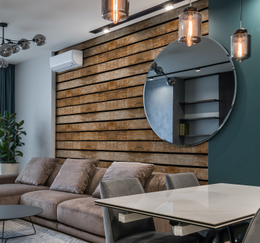 Vliestapete Holz Holzbalcken design - TenStickers