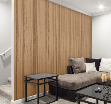 Tapete Wohnzimmer Holzoptik lineare holzstruktur - TenStickers