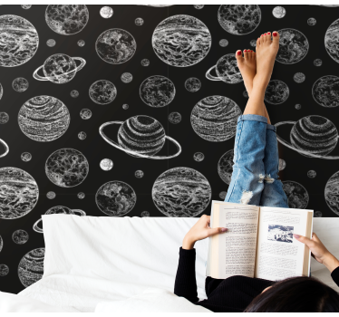 Tapete Sternenhimmel erforschung von himmelskörpern - TenStickers