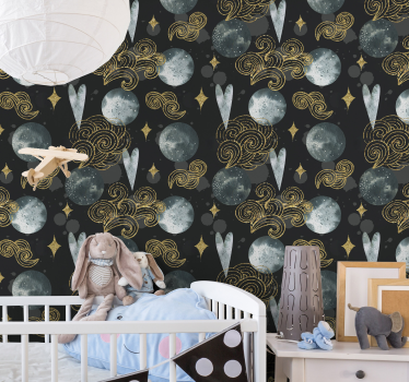 Tapete Sternenhimmel himmlische traumlandschaft - TenStickers