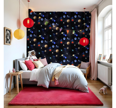 Tapete Sternenhimmel Kosmos Weltraum Planeten - TenStickers